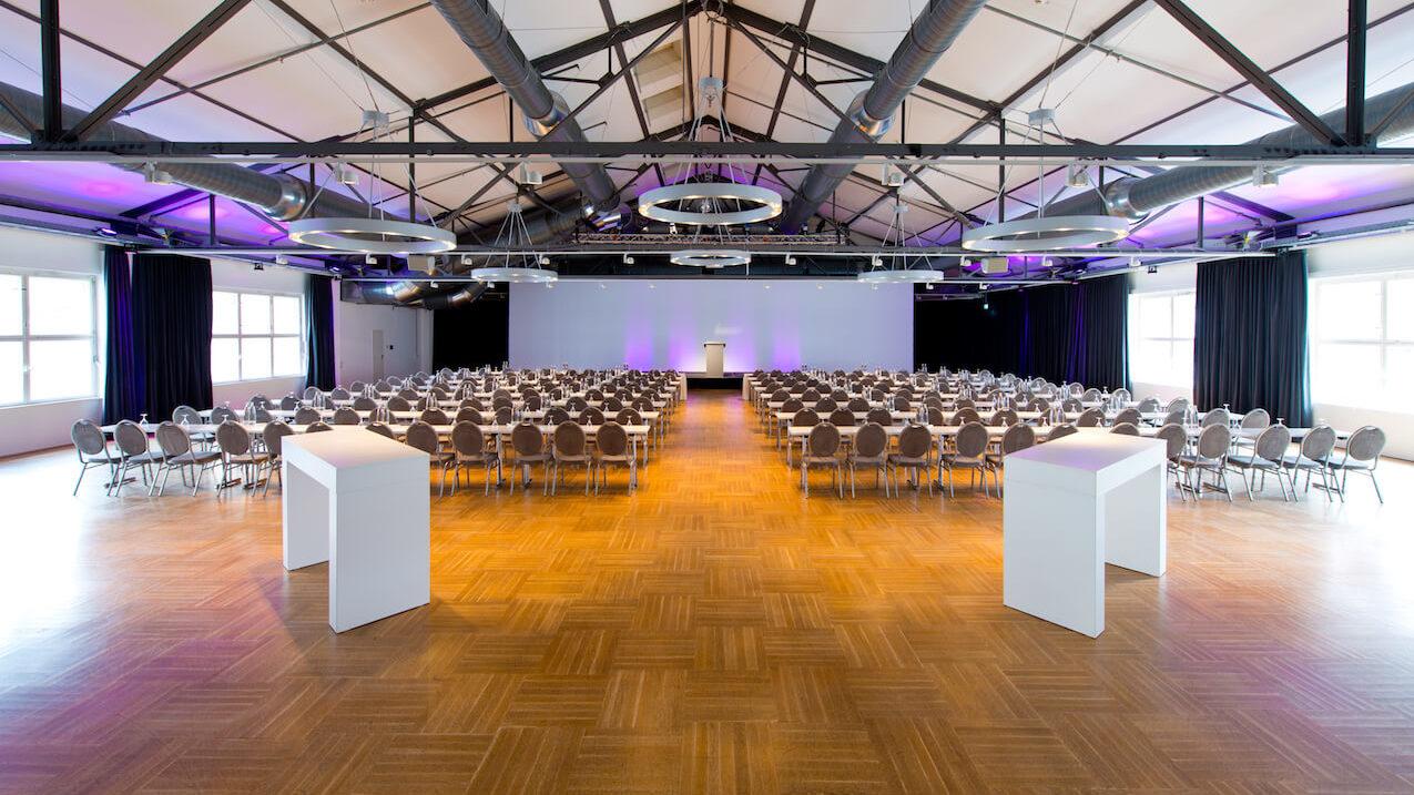 Der Saal Femina im Ellington Hotel Berlin und Teil der DENTAL TEAMDAYS Lokalität