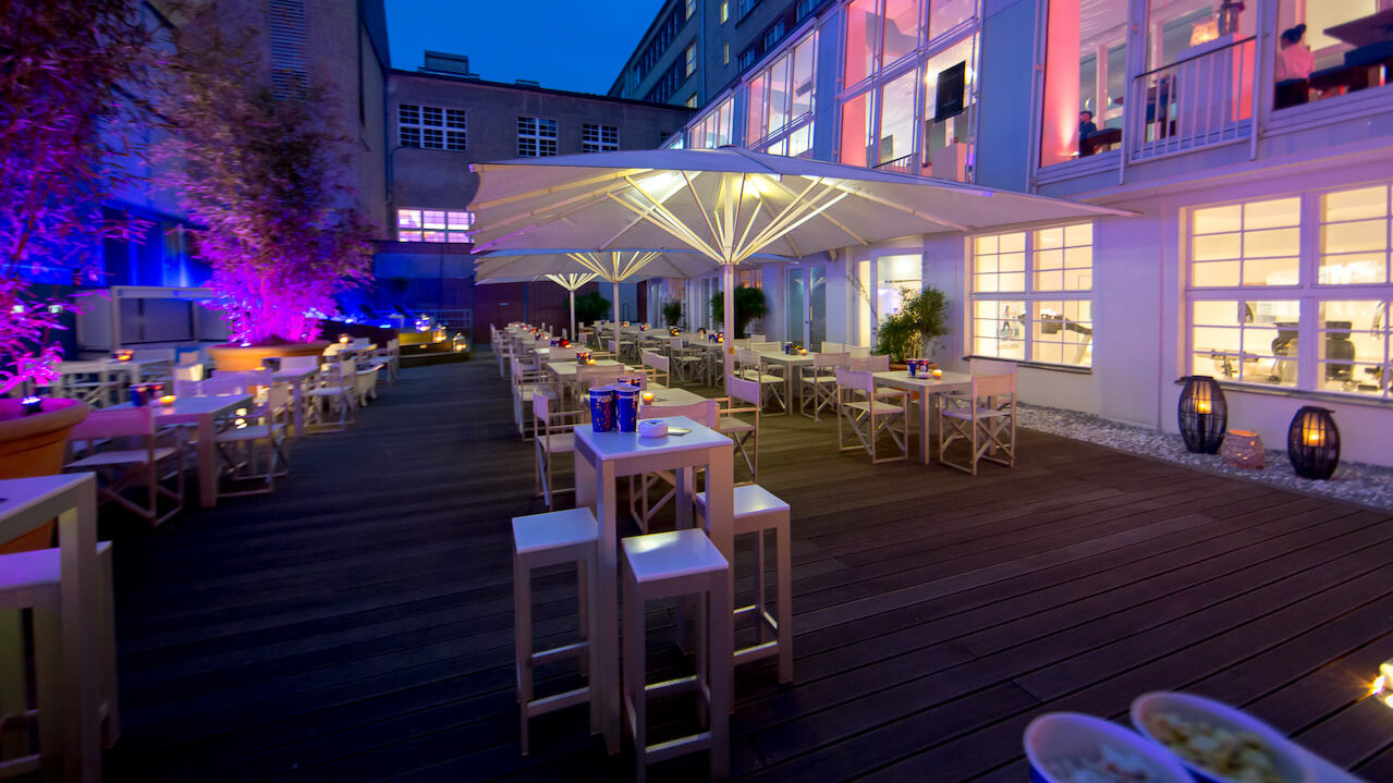 Der Sommergarten wird der Bereich der Abendveranstaltung der DENTAL TEAMDAYS in Berlin